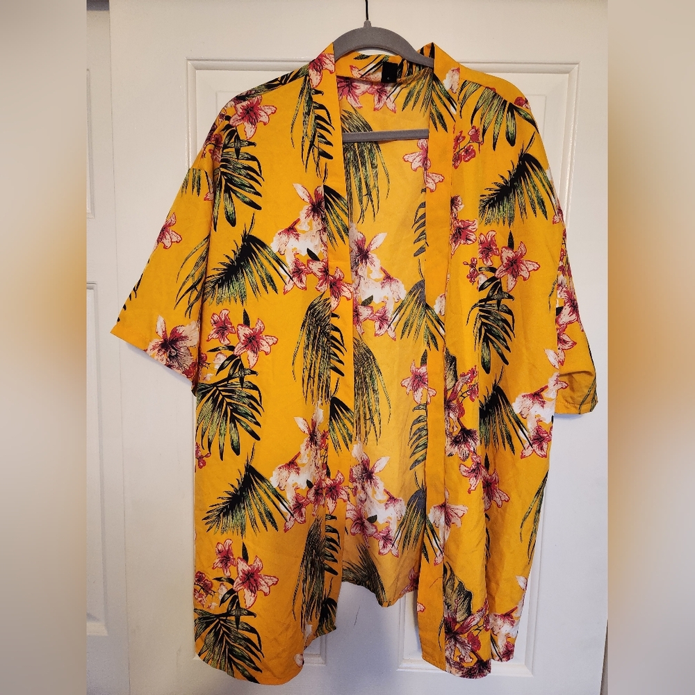 Yellow Tropical 2 Piece Set And Skirt shein - Picture 2 of 14